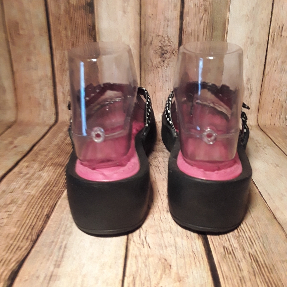 Dr. Scholl's 'Shout 2' Black w/White Polka Dots Slide-on Thong Sandals Size 7 - Picture 7 of 8